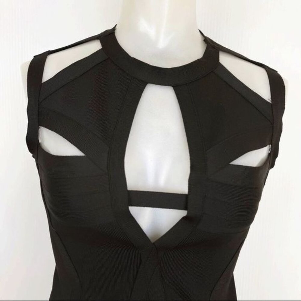 UNIF Godspeed Bandage Cut Out Sheer Maxi Dress size Small - Picture 4 of 13